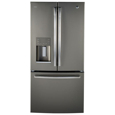 GE Profile 33" 23.8 Cu. Ft. French Door Refrigerator with LED Lighting (PFE24HMLKES) - Slate GE Energy Star 23