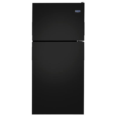 Maytag 30" 18 Cu. Ft. Top Freezer Refrigerator with LED Lighting (MRT118FFFE) - Black