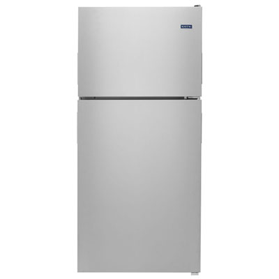 Maytag 33" 21 Cu. Ft. Top Freezer Refrigerator with LED Lighting (MRT311FFFZ) - Stainless Steel Best Value and it fits perfectly with our Kitchen Reno