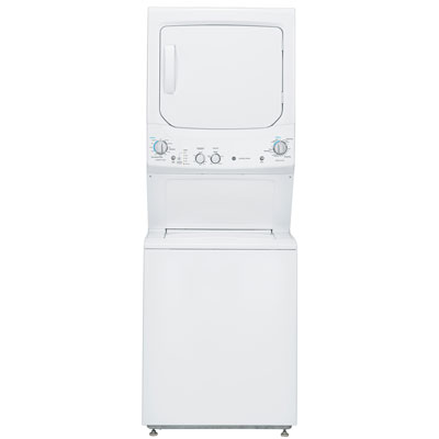 GE 4.4 Cu. Ft. Gas Washer & 4.4 Cu. Ft. Dryer Laundry Centre (GUD24GSSMWW) - White Great unit for apartments with limited space!