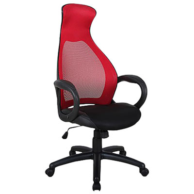 Brassex Fabric/Mesh Manager and Executive Chair - Red