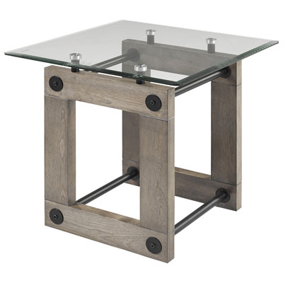 Fresno Contemporary End Table - Ash Brown