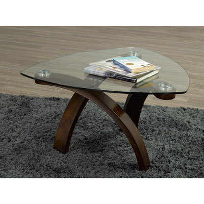 Teagan Contemporary Coffee Table - Walnut