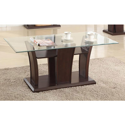 Ambrose Contemporary Rectangular Coffee Table - Espresso
