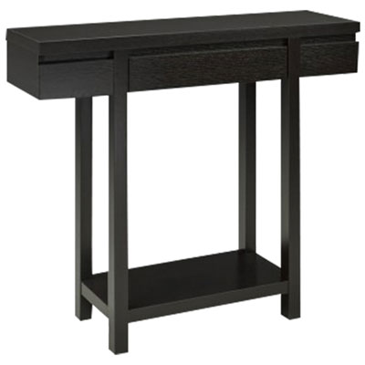 Brassex Contemporary Console Table with Shelf - Dark Cherry
