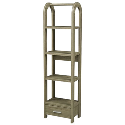 4-Shelf Storage Shelf - Dark Taupe