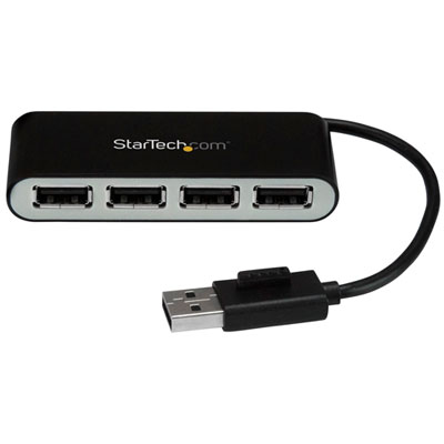 StarTech 4-Port USB 2.0 Hub (ST4200MINI2) Compact Travel Sized 4-Port USB 2,0 Hub