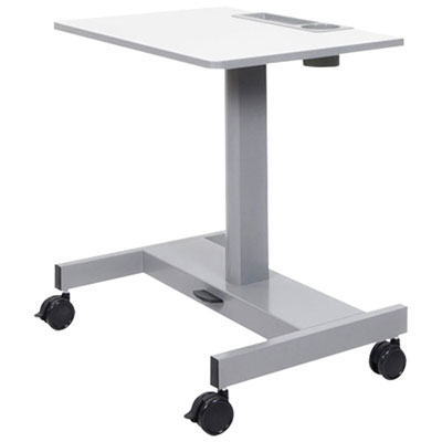 Luxor Pneumatic Sit Standing Student Desk (STUDENT-P) just love this desk- up or down - mobile - good size - very sturdy - thank you!