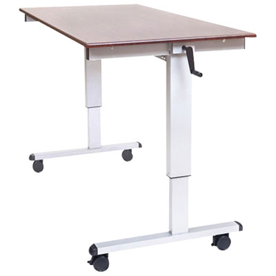 Bureau Debout Ajustable À Manivelle De 60 Po De Large De Luxor (Standup-Cf60-Dw)