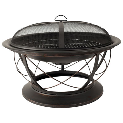 Image of Pleasant Hearth Palmetto Freestanding Wood Burning Fire Pit
