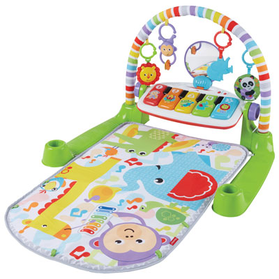 Image of Fisher-Price Deluxe Kick & Play Piano Gym - Green