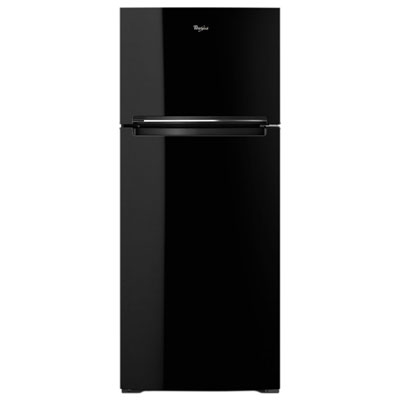 Whirlpool 28" 17.6 Cu. Ft. Top Freezer Refrigerator with LED Lighting (WRT518SZFB) - Black Great Refrigerator for the dimensions