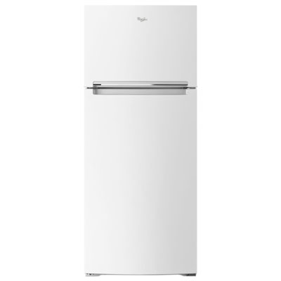 Whirlpool 28" 17.6 Cu. Ft. Top Freezer Refrigerator with LED Lighting (WRT518SZFW) - White Fridge works great