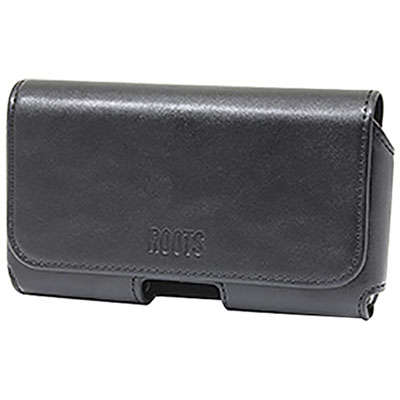 Roots XXL Leather Holster Case - Black Roots xxl  leather  phone case