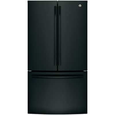 GE 36" 26.7 Cu. Ft. French Door Refrigerator with Water Dispenser (GNE27JGMBB) - Black Best Yet