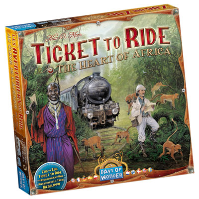 Image of Ticket to Ride: The Heart of Africa Board Game - English