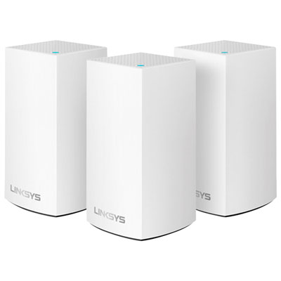 Image of Linksys Velop AC1300 Whole-Home Mesh Wi-Fi 5 System (WHW0103-CA) - 3 Pack