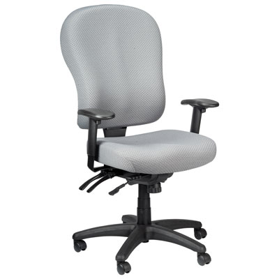Image of Temp By Raynor Tempur-Pedic Ergonomic High-Back Fabric Office Chair - Grey