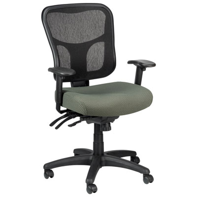 Image of Temp By Raynor Tempur-Pedic Ergonomic Mid-Back Fabric Office Chair - Olive