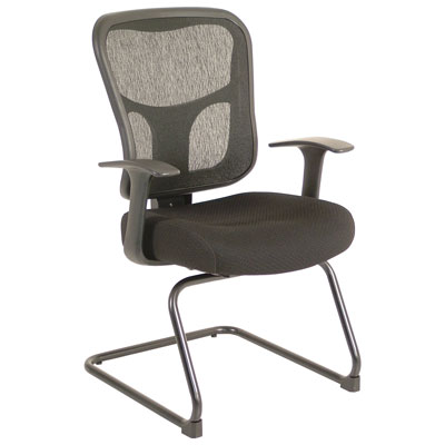 Image of Temp By Raynor Tempur-Pedic Ergonomic Mid-Back Fabric Executive Chair - Black