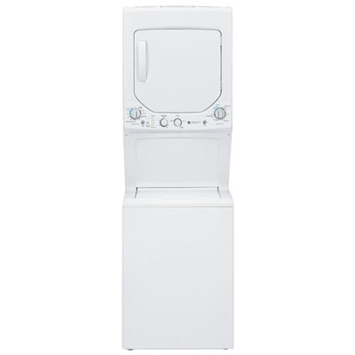 GE 4.4 Cu. Ft. Electric Washer & Dryer Laundry Centre (GUD24ESMMWW)-White-Open Box-Perfect Condition