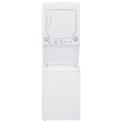 GE 4.4 Cu. Ft. Electric Washer & Dryer Laundry Centre (GUD24ESMMWW) - White-Open Box-Scratch & Dent