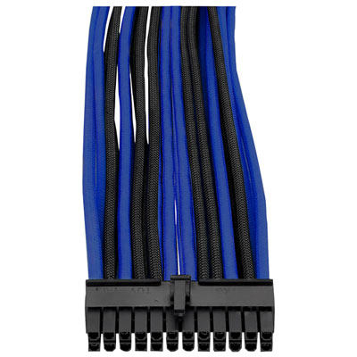 Thermaltake TtMod Sleeved Extension Cable Kit - Black/Blue | Best