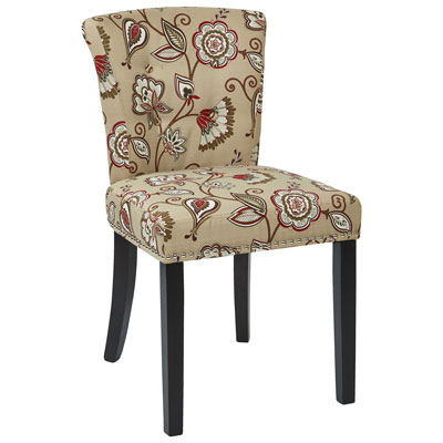 Image of Kendal Fabric Tufted Accent Chair - Avignon Bisque