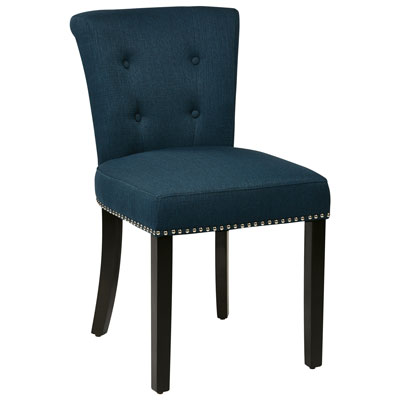 Image of Kendal Fabric Tufted Accent Chair - Azure