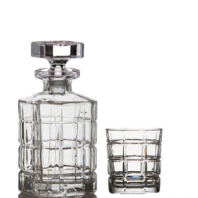 Image of Briilliant Williams 5-Piece Whiskey Decanter and Glass Set