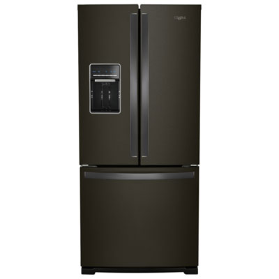 Whirlpool 30" 19.7 Cu. Ft. French Door Refrigerator (WRF560SEHV) - Black Stainless Steel It's a great fridge freezer for small kitchens