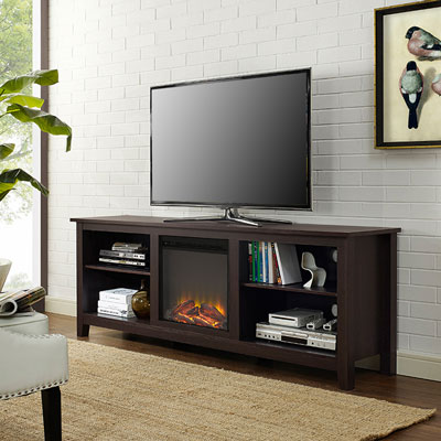 Image of Winmoor Home 70   Fireplace TV Stand - Espresso