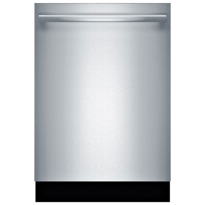 Image of Bosch 100 Series 24   48dB Built-In Dishwasher with Third Rack (SHXM4AY55N) - Stainless Steel