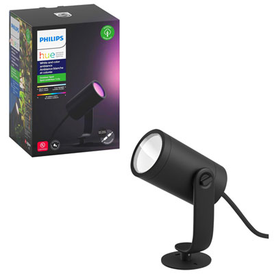 Philips Hue Lily Add-On Smart Outdoor Spot Light - Multi-colour Glad Hue is going outdoors