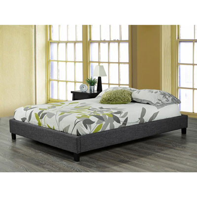 Soho Contemporary Platform Bed Frame - Queen - Grey