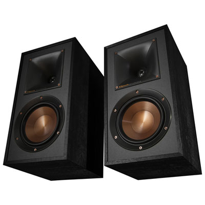 Klipsch R41M 50-Watt Bookshelf Speaker - Pair - Black Small speaker with some attitude