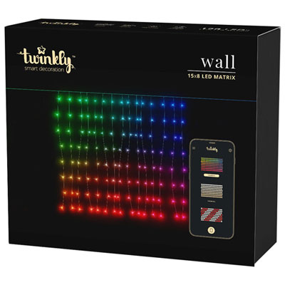 Twinkly Smart LED Icicle Wall Light Set - 120 Lights