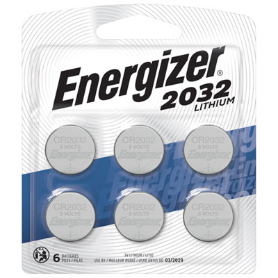 Image of Energizer CR2032 Lithium Coin Cell Batteries - 6 Pack