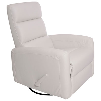 Image of Kidiway Reevo Bonded Leather Glider - White