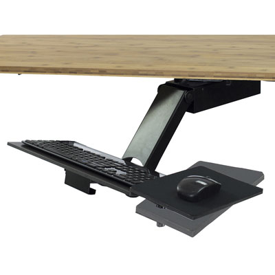 KT2 Ergonomic Sit Stand Under-Desk Computer Keyboard Tray for