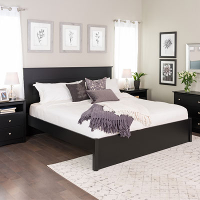Image of Select Modern Platform Bed - King - Black