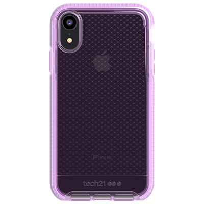 Tech 21 Evo Check Fitted Soft Shell Case for iPhone XR - Orchid