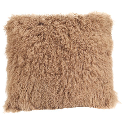 Image of Moe’s Home Lamb Fur Decorative Cushion - Natural