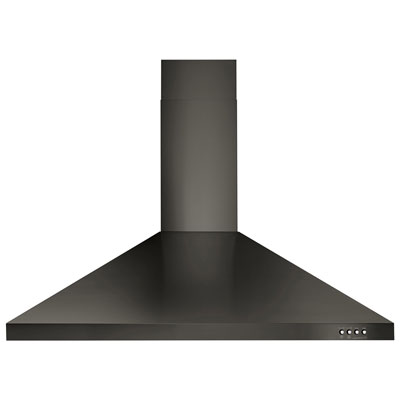 Whirlpool 36" Wall Mount Range Hood (WVW53UC6HV) - Black Stainless Great
