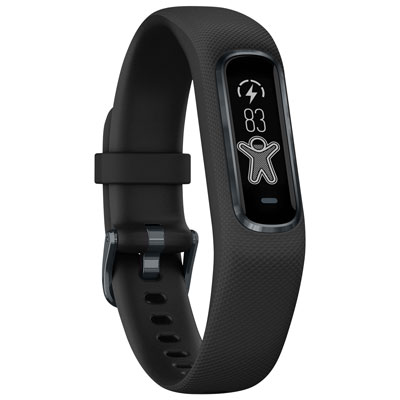 Garmin vivosmart 4 Fitness Tracker with Heart Rate Monitor - Large - Midnight Black