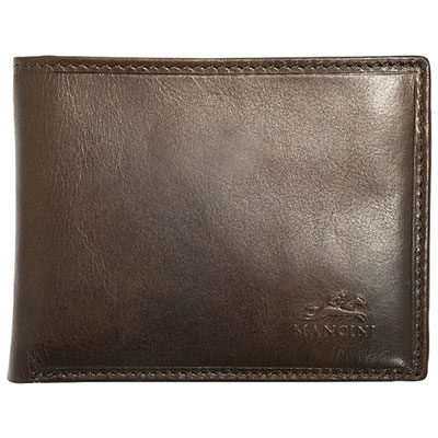Mancini Boulder RFID Leather Coin Pocket Wallet - Brown (18-164)
