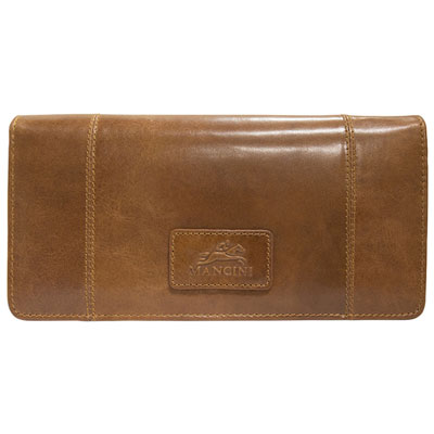 Image of Mancini Casablanca RFID Leather Tri-fold Wallet - Cognac (8700296)