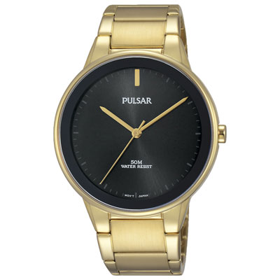Pulsar 40mm Men's Fashion Watch - Gold/Black