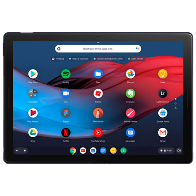 Image of Google Pixel Slate 12.3   256GB Chrome OS Tablet With 8th Gen Intel Core i7 Processor - Midnight Blue