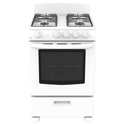 GE 24" 2.9 Cu. Ft. Freestanding Gas Range (JCGAS300DMWW) - White 